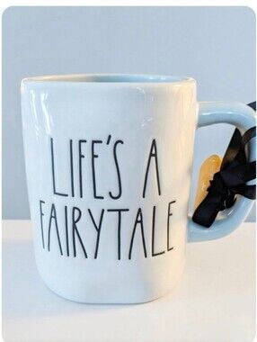 NEW Rae Dunn Disney Princess  Cinderella Mug - "Life's A Fairytale"